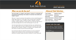 Desktop Screenshot of lakearealegal.com